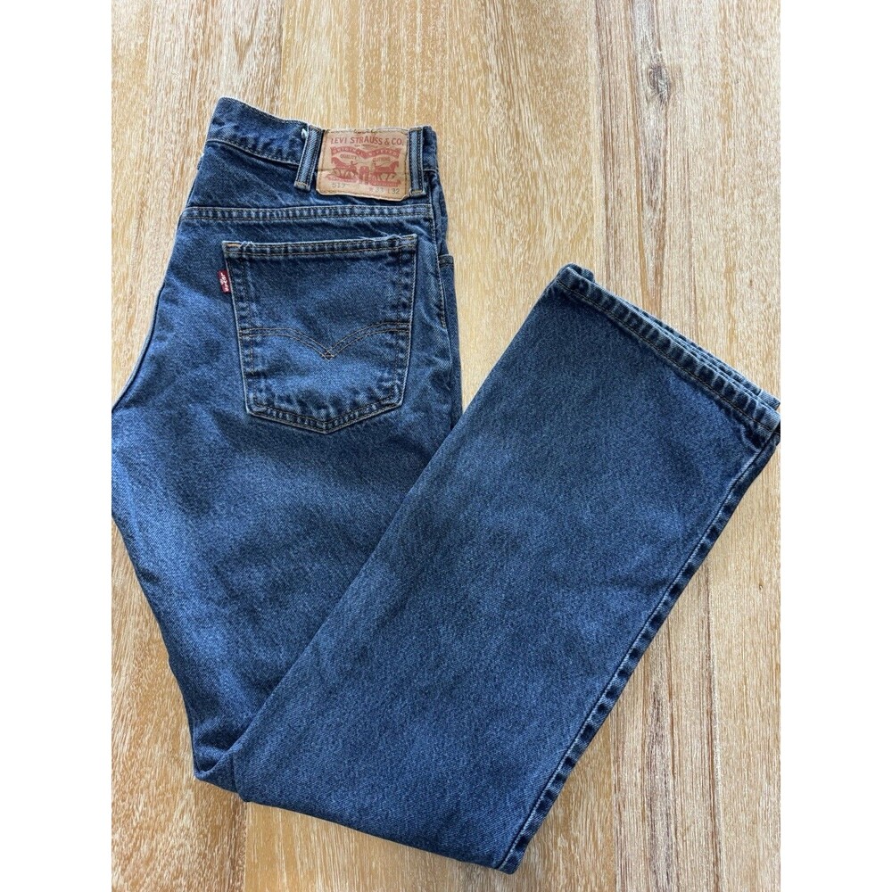 Levis 514 Straight Fit Jeans Mens 33x32 Dark Wash Blue Denim Classic Pants